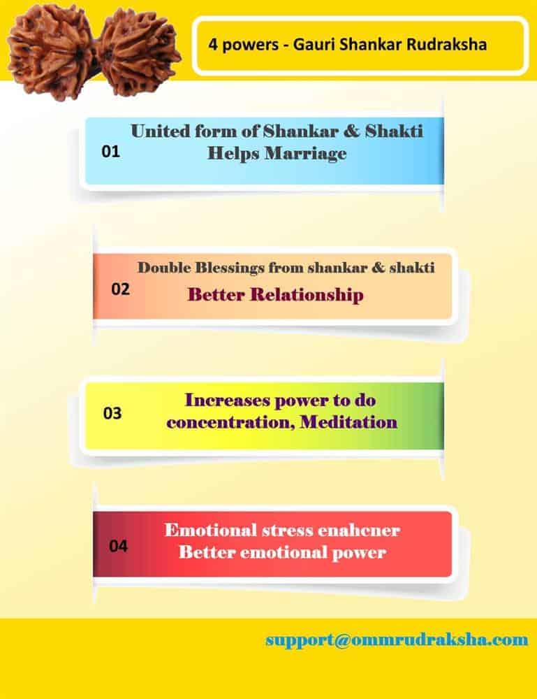 Top 4 benefits from nepali gauri shankar rudraksha