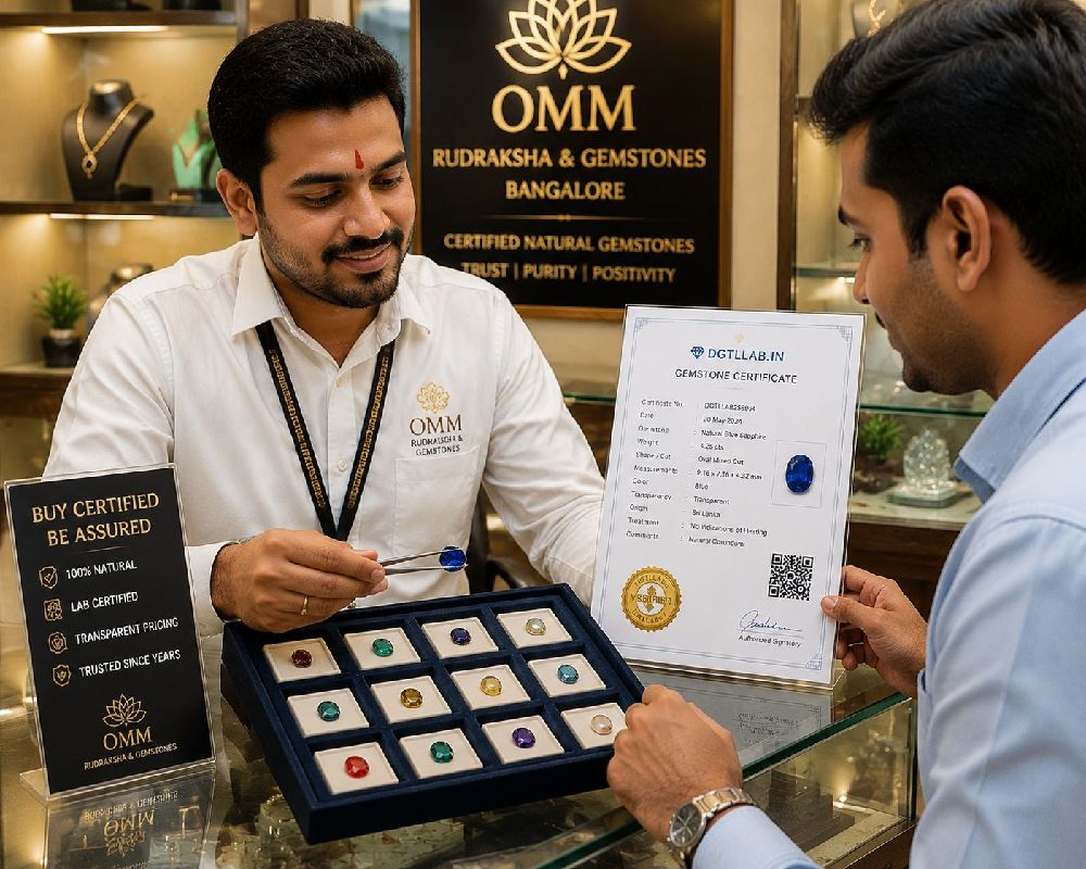 Authentic certified gemstones in Bangalore