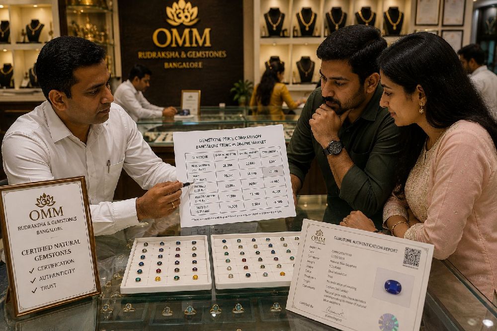 Certified gemstone trays and pricing comparison