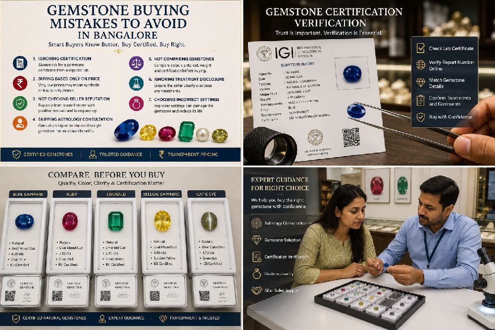 Customer gemstone buying guidance in Bangalore