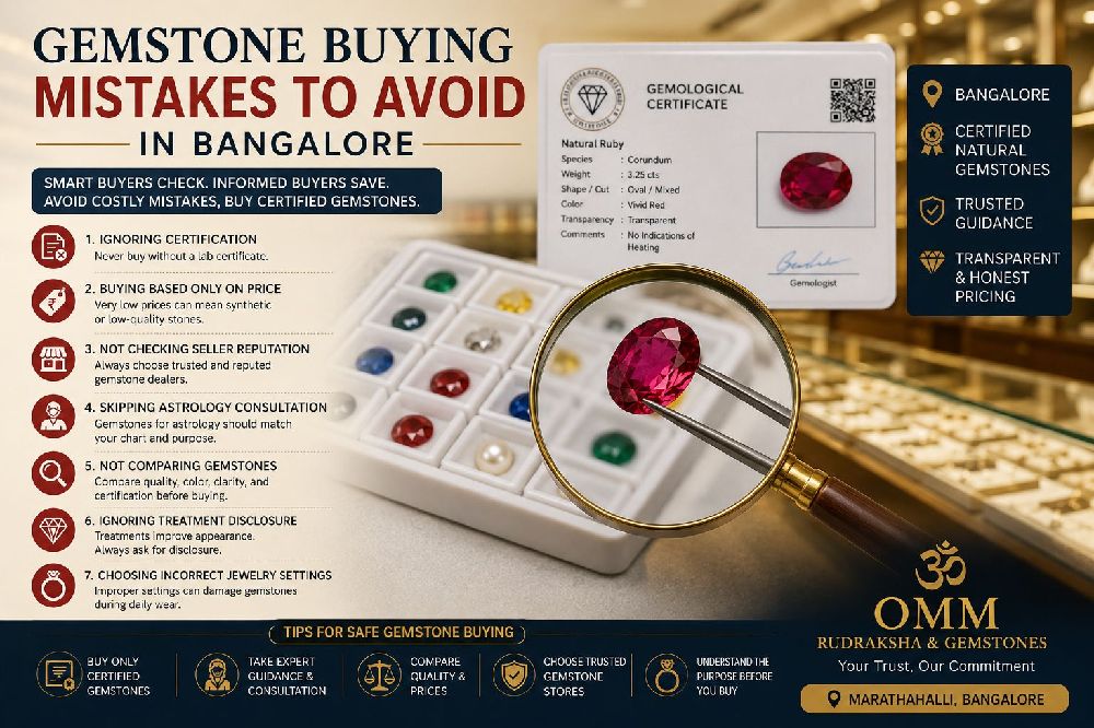 Common gemstone buying mistakes in Bangalore