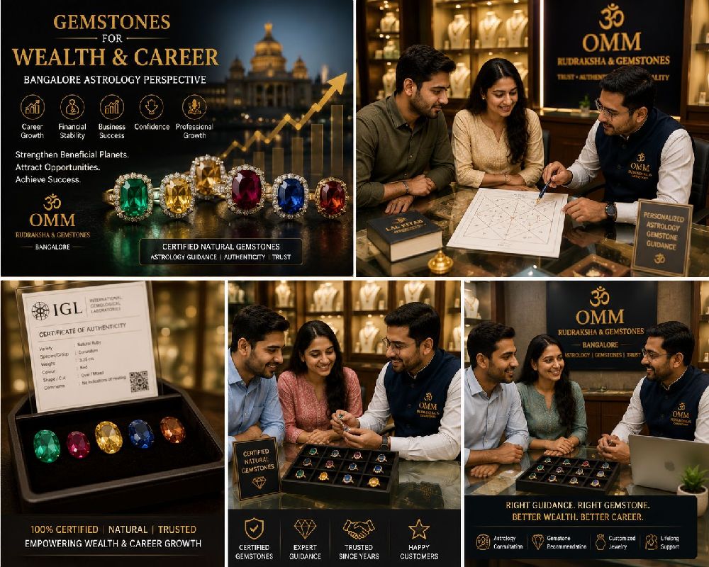 Customer attending gemstone consultation for career and wealth