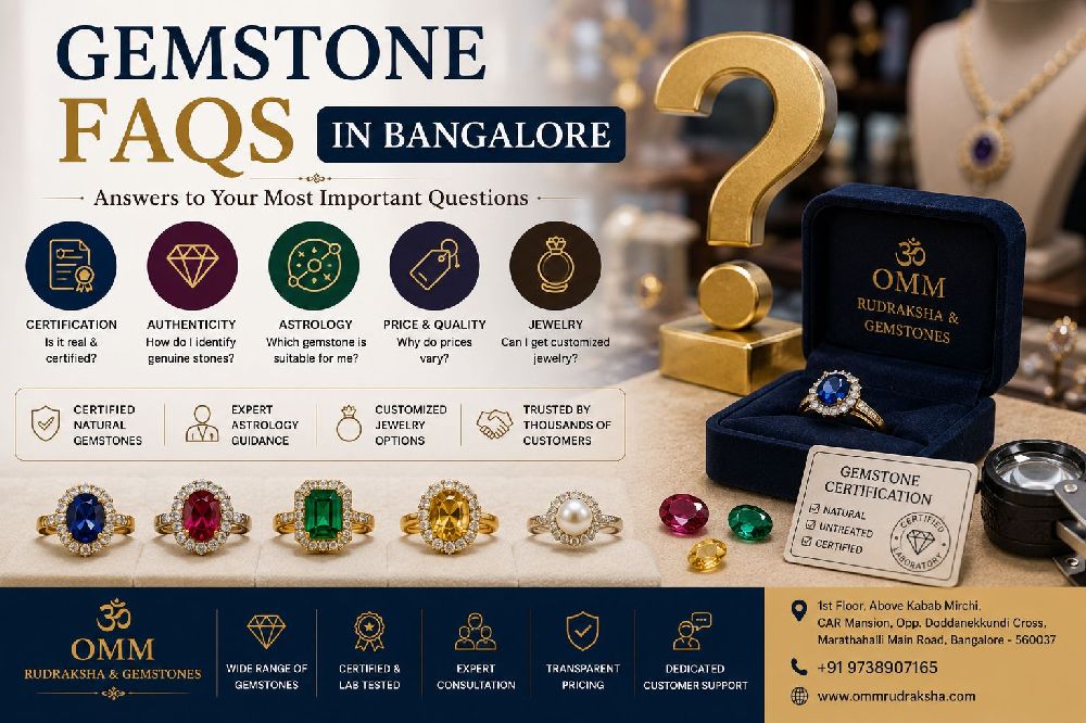 Frequently asked questions about gemstones in Bangalore