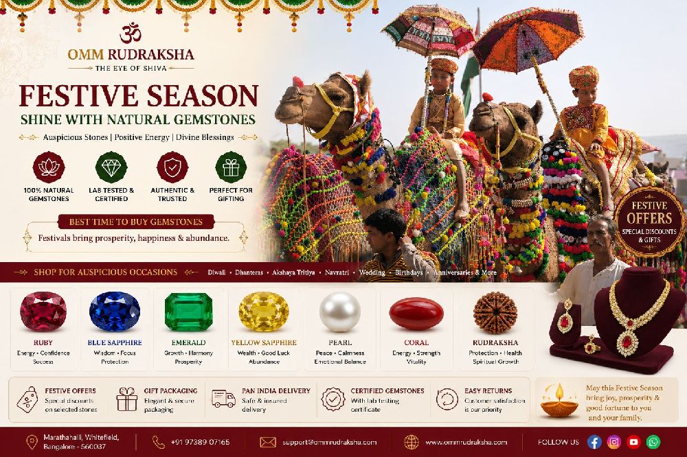 Festival gemstone buying in Bangalore