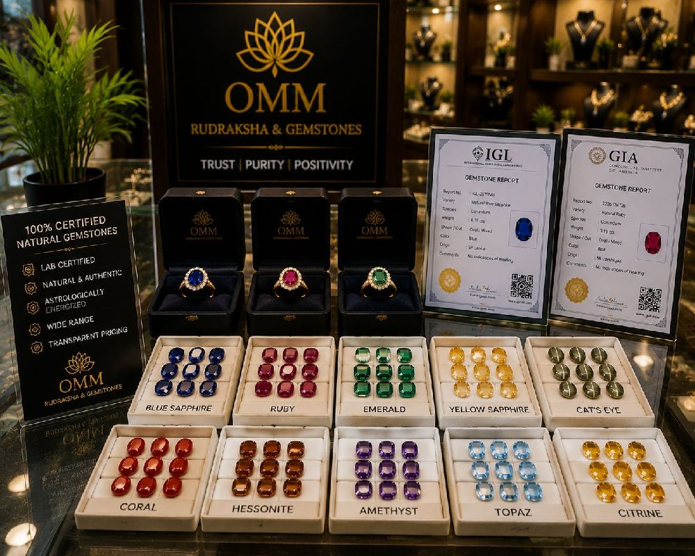 Certified gemstone display near Kundalahalli