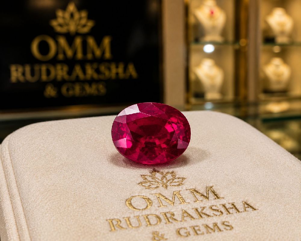 Close-up of a Ruby gemstone