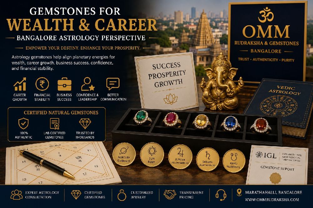 Gemstones for wealth and career astrology in Bangalore