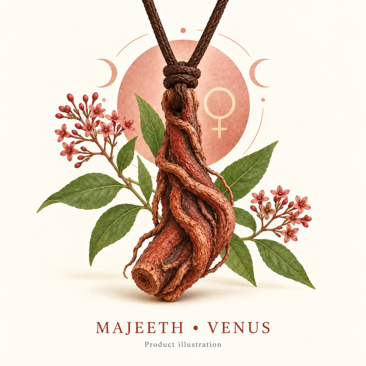 Majeeth (Manjistha) Root Pendant for Venus — product illustration