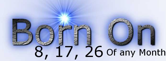 people born on 8 17 26th day of the month