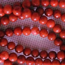 red coral beads